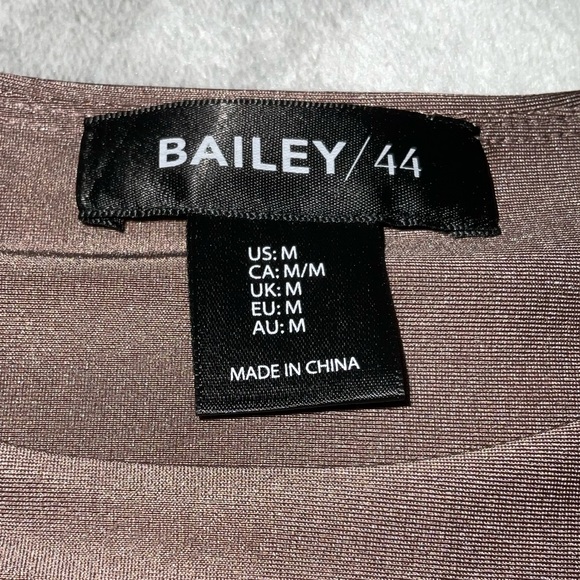 Bailey 44 Brown Long Sleeve Taupe Slimming Bodysuit Medium - Picture 3 of 5